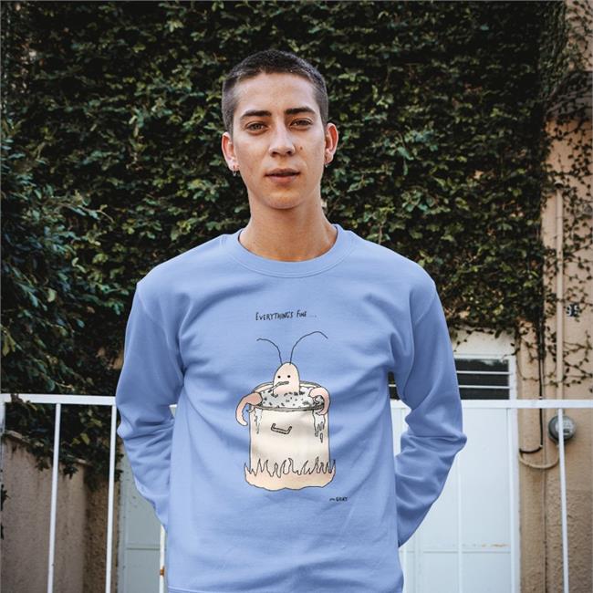 White Matt Gray Everything's Fine M Gay Shirt