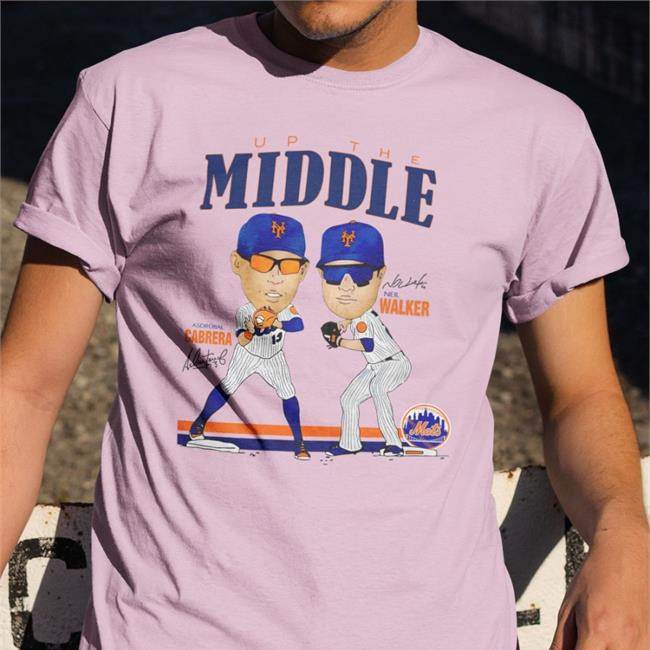 Up The Middle New York Mets M&M T Shirt