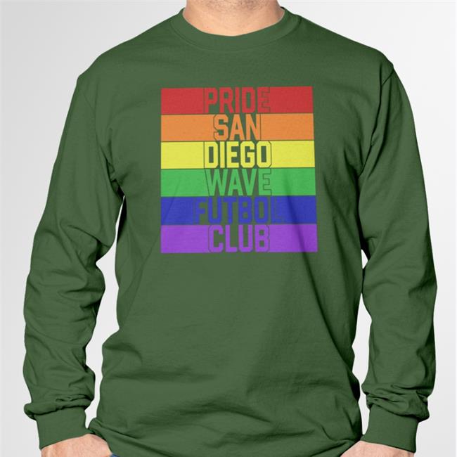 San Diego Wave Fc Pride San Diego Wave Futbol Club Gay Long Sleeve Tee Black