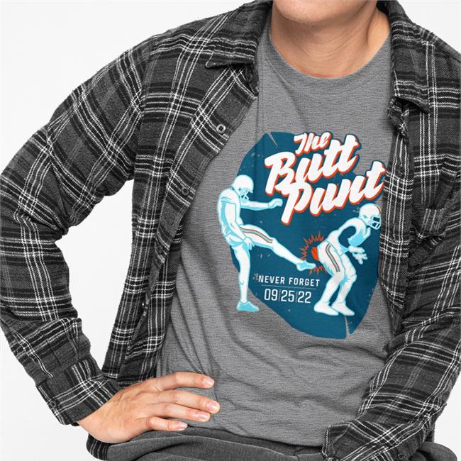 Miami Dolphins Trent Sherfield Lebatardaf Merch The Butt Punt Never Forget Shirt