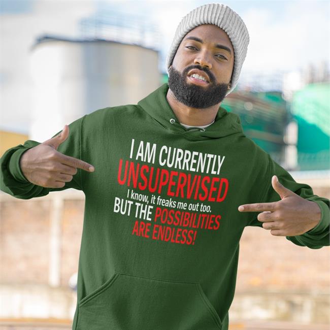 Feliciavox I Am Currently Unsupervised I Know It Freaks Me Out Too But The Possibilities Are Endless Shirt Mathismurder
