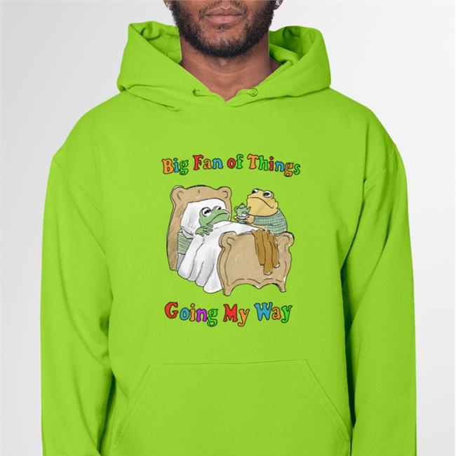 White Justin Big Fan Of Things Going My Way Shirt