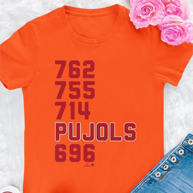 Albert Pujols 765 755 714 Pujols 696 Shirt Breaking T Store