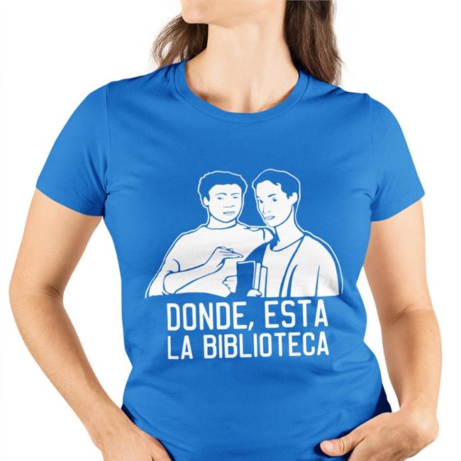 Donde Esta La Biblioteca Shirt Community (Tv Show) Subreddit Black