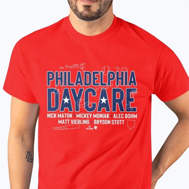 Philadelphia Phillies Red Philadelphia Day Care T Shirt