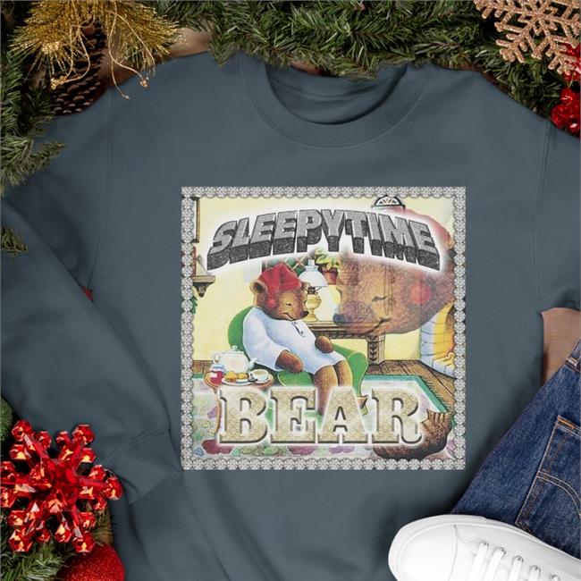 Sleepy Time Bear Shirt Black World0fecho