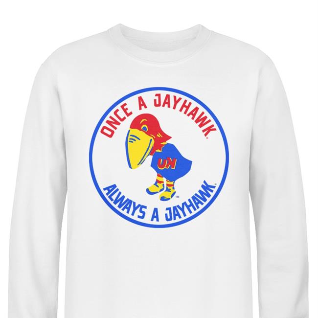 Fansofku Light Blue Once A Jayhawk Always A Jayhawk Tee Shirt