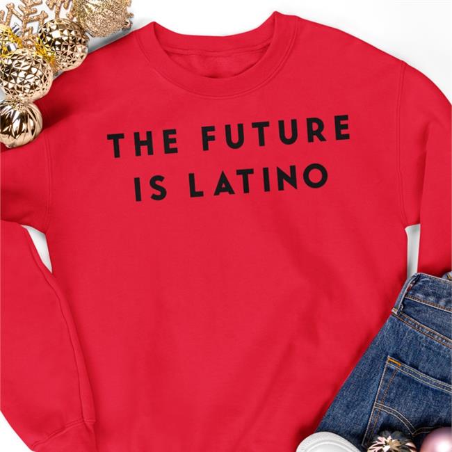 The Future Is Latino Long Sleeve T Shirt White