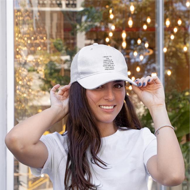 I Went To The Garfield Fan-Con In Cleveland Ohio And All I Got Was Pregnant Embroidered Hat