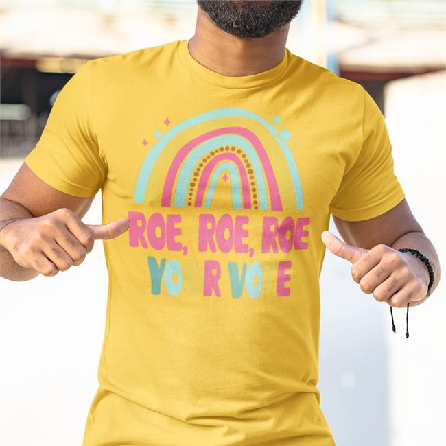 Tonyhussein4 Roe Roe Roe Your Vote Funny T Shirt Black