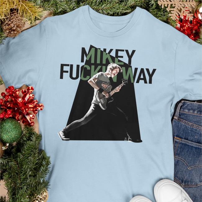 Cc Art Mikey Fuckin Way Playing Guitar Tee Shirt
