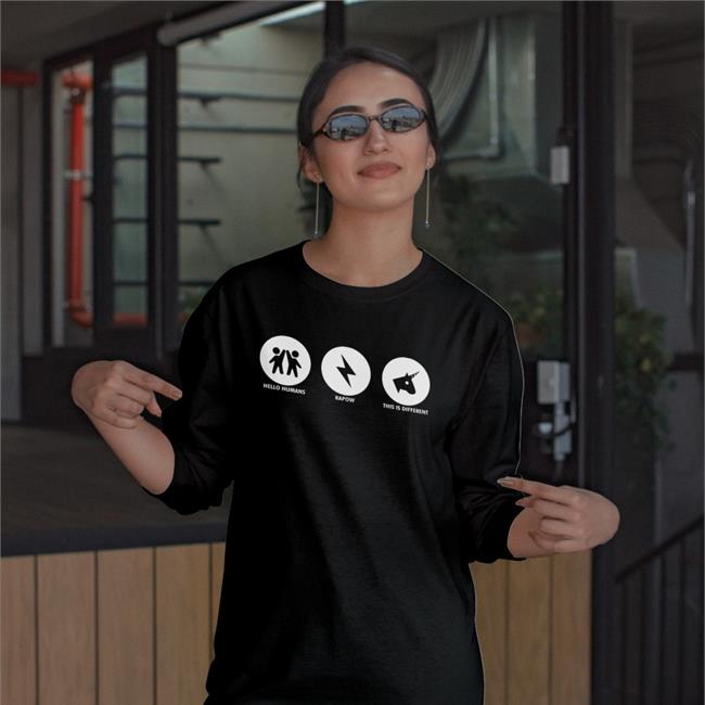 Hello Humans Kapow This Is Different Shirt