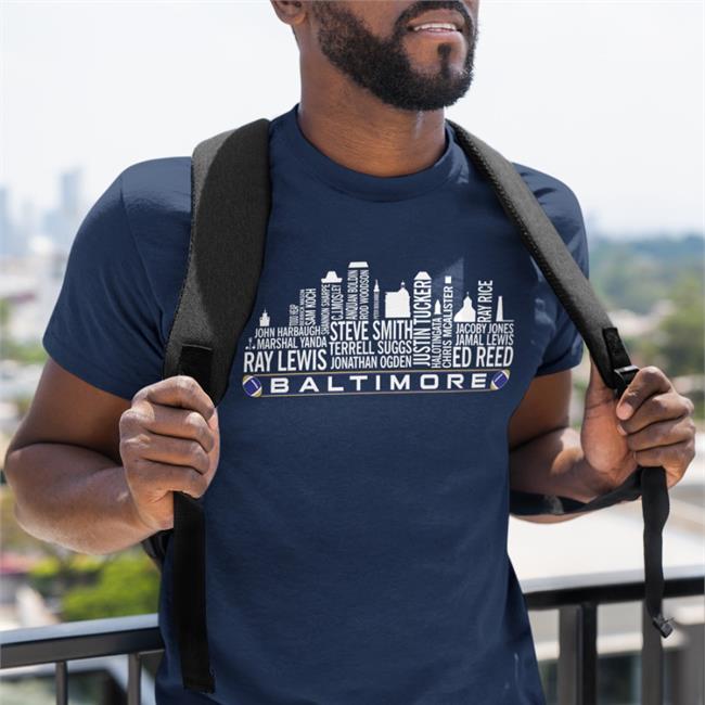 The Ravens Realm Baltimore City Skyline Shirt