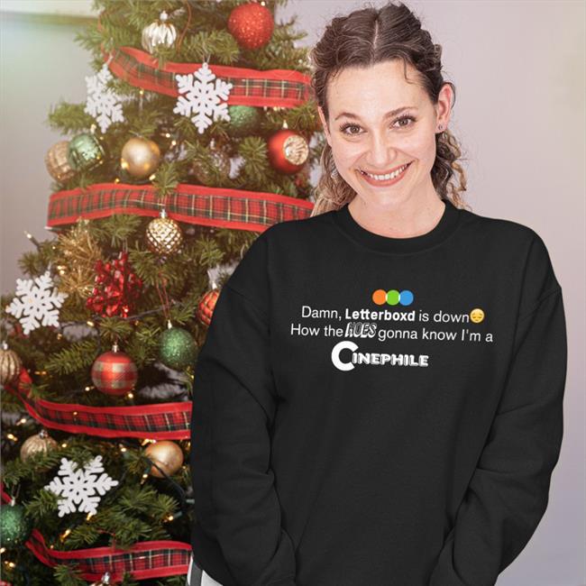 Damn, Letterboxd Is Down How The Hoes Gonna Know I'm A Cinephile Shirt Karsten Runquist Black