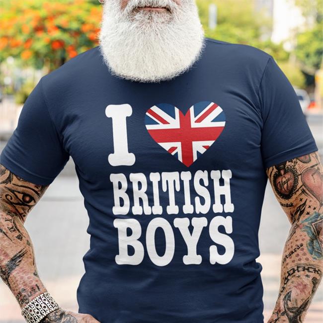 I Love British Boys Sweatshirt Tarayummy I Love British Boys Tee Shirt
