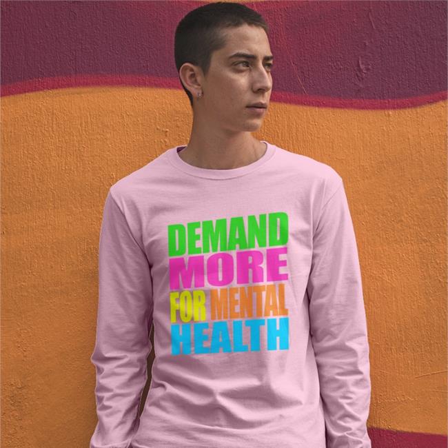 Demand More For Mental Health Funny T Shirt Kotisdesign Store