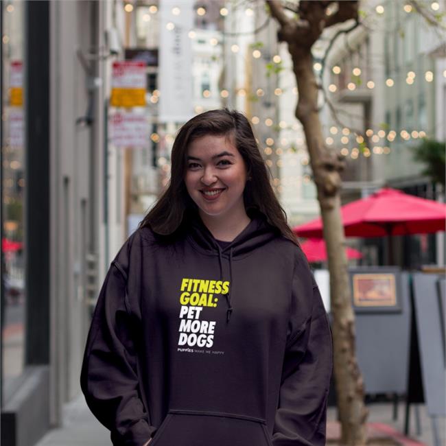 Fitness Goal Pet More Dogs Puppies Make Me Happy Sweatshirt