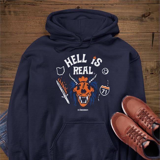 Hell Is Real Hoodie Cincyshirts Store Hell Is Real Hellfire Tee Shirt