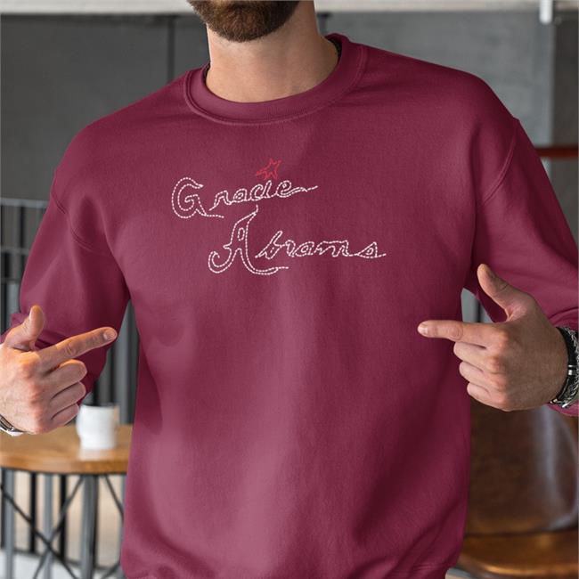 Gracie Abrams Navy Stitch Shirts Gracie Abrams Merch