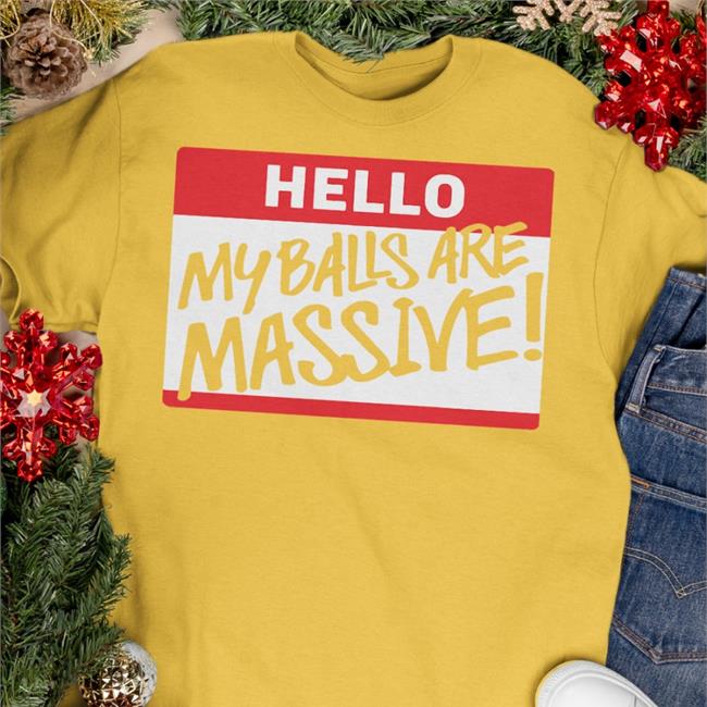 Wwe Store Hello My Balls Are Massive Shirt The Miz