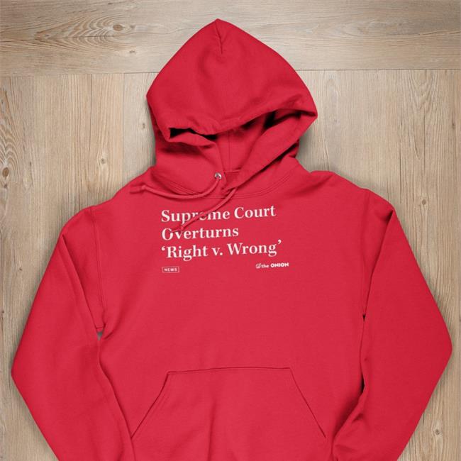 The Onion Store 'Right V. Wrong' Headline Shirt 'Right V. Wrong' Headline Shirt