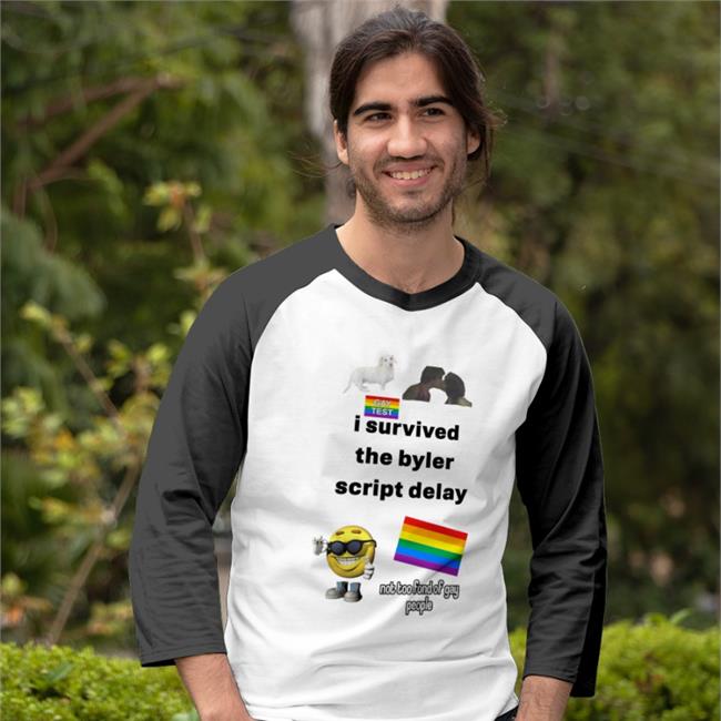 I Survived The Byler Script Delay Not To Font Of Gay Tee Loveubyler