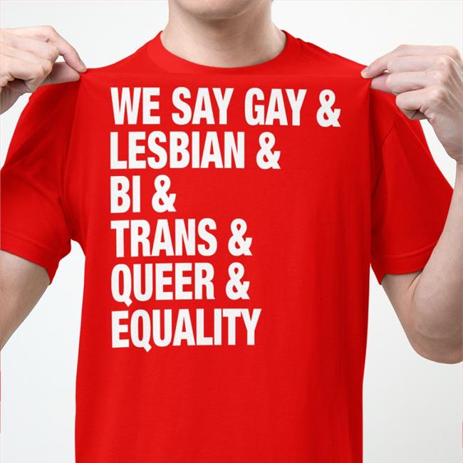 Sue Bird We Say Gay Lesbian Bi Trans Queer Equality Shirt