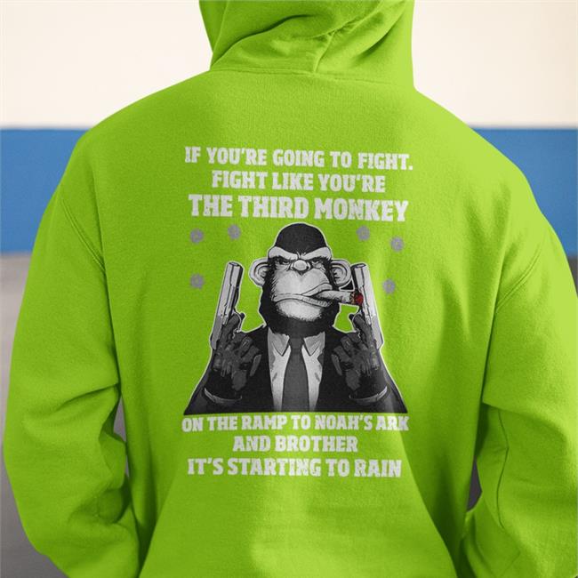 Babyboomercore If You're Going To Fight Fight Like The Third Monkey T-Shirt Boomer Core