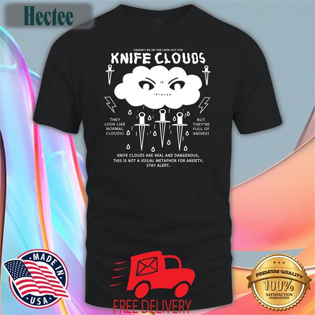 Simeimporta Knife Clouds Are You Real And Dangerous Hoodie