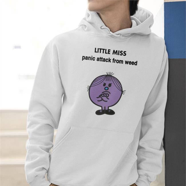 Empty Rico Little Miss Panic Attack From Weed White Tee