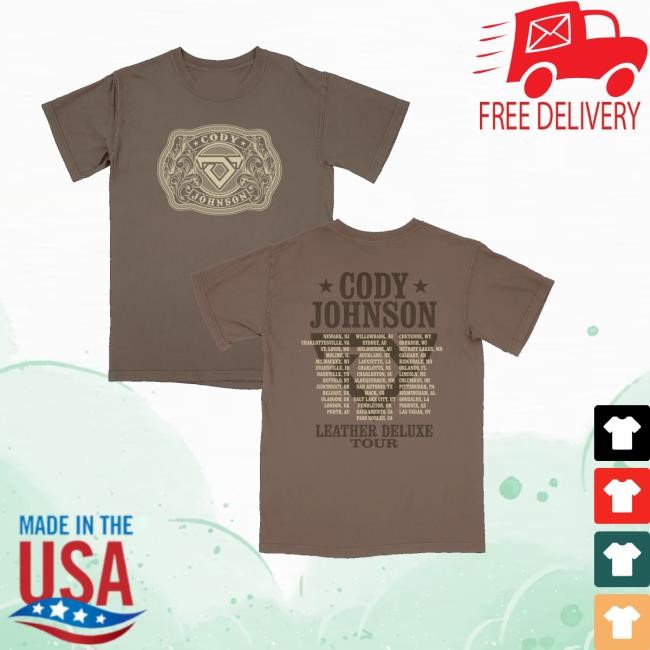 Cody Johnson Merch Belt Buckle Tour Hoodie