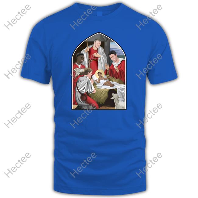 Arsenal Nativity Adults Christmas Jumper Tee