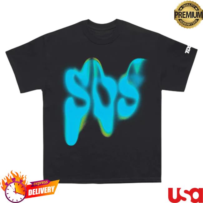 Official Clothing Top Dawg Entertainment Merch Store Sza - Sos Glow Shirts (Black)
