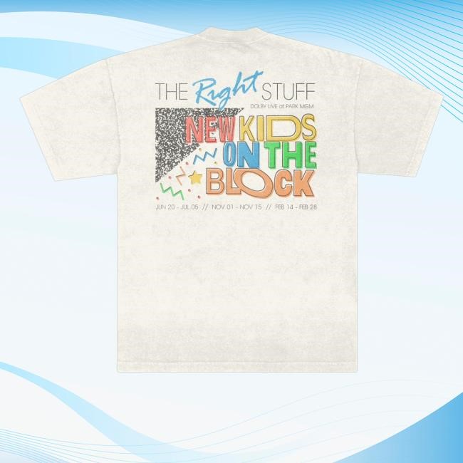 New Kids On The Block The Right Stuff Las Vegas Vintage Photo Shirts