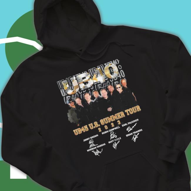 Official Ub45 Us Summer Tour 2023 Signatures shirt
