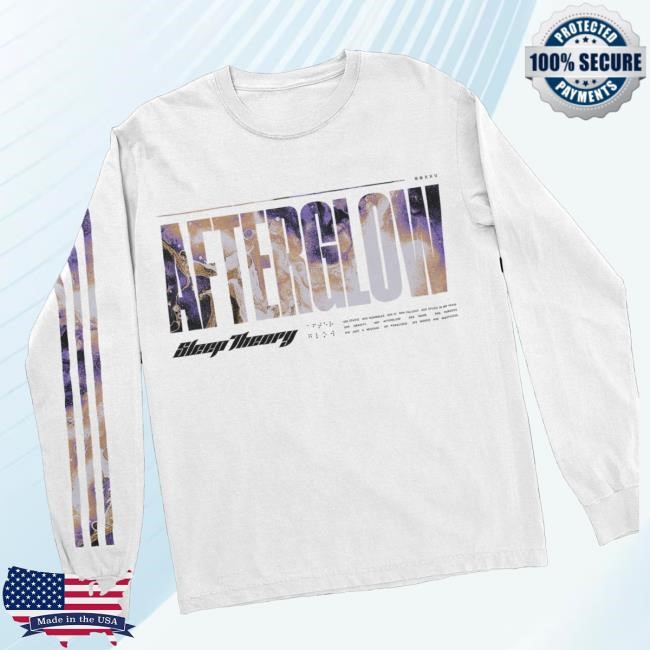 Trending Sleep Theory Store Merch Afterglow Tracklist Long Sleeve (White) Crewneck Sweatshirt
