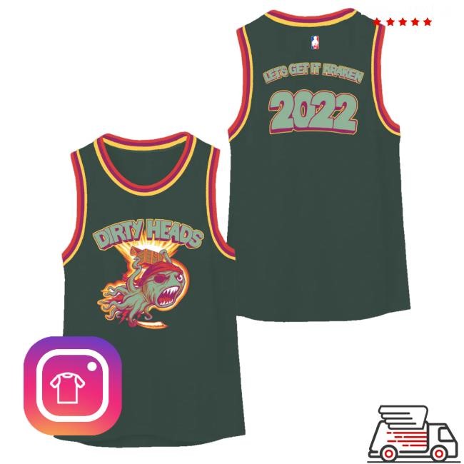 Dirty Heads Merch Let's Get It Kraken Jersey T-Shirt