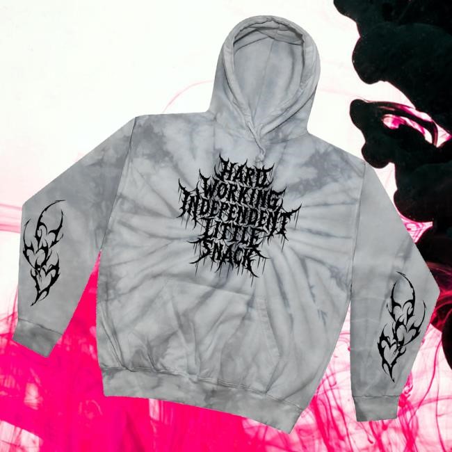 Trending A Good Cult Merch Hard-Working Independent Little Snack Tie Dye T-Shirt, Hoodie, Tank Top, Sweater And Long Sleeve T-Shirt