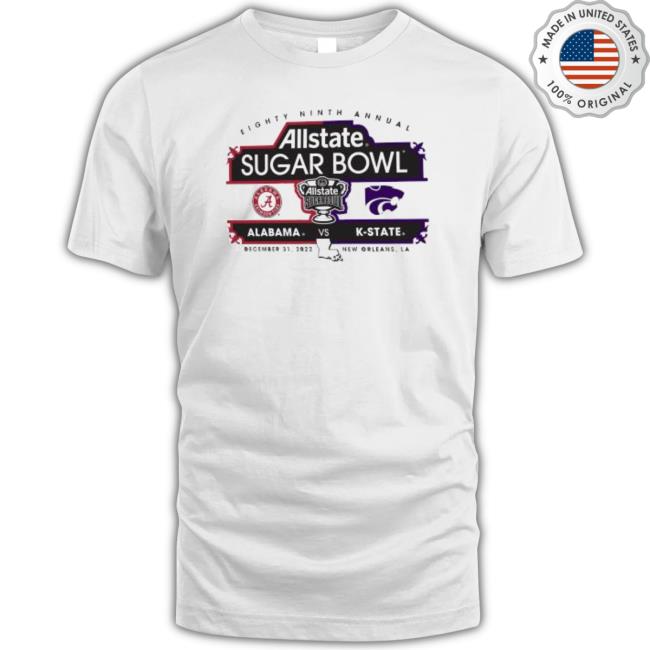 Official Eighty Ninth Annual Allstate Sugar Bowl Alabama Vs K-State 2022 Long Sleeve Shirt