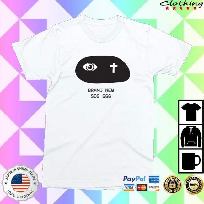 Original Fight Off Your Demons Merch Store Cross Eye Shirt (White) Hooded Sweatshirt