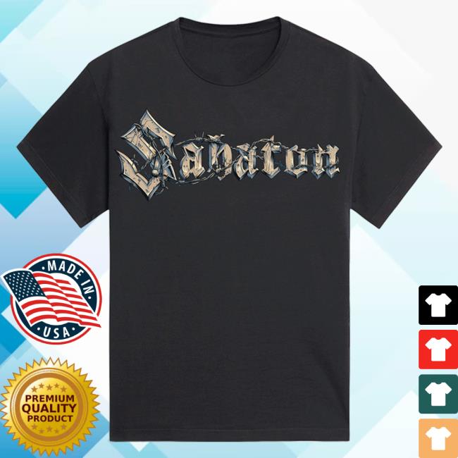 Official Sabaton Merch Store Sabaton Barbed Wire Attractive Shirt Sabaton Shop