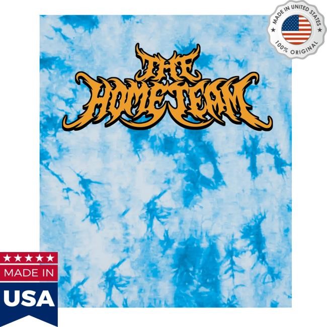 The Home Team Merch Tie Dye Metal Logo Blue