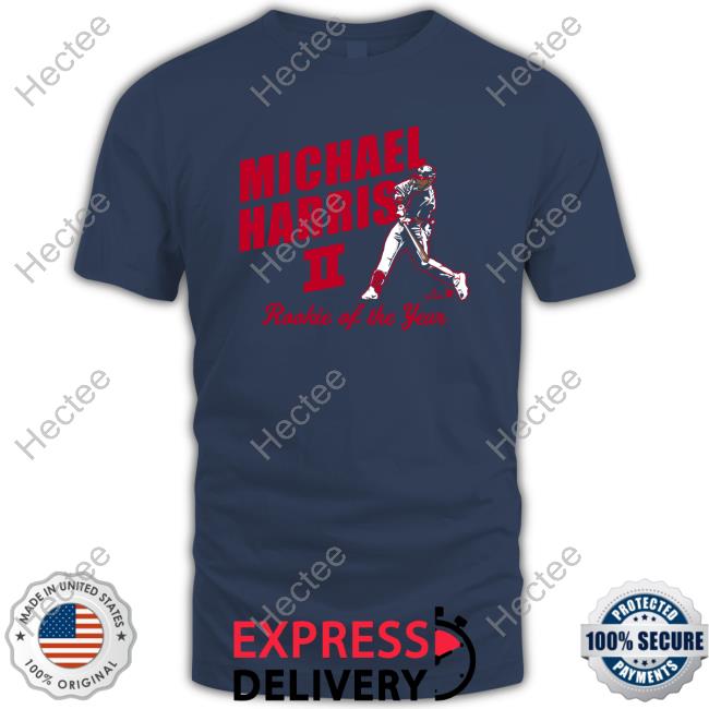 Breakingt Store Michael Harris Ii Rookie Of The Year T Shirt Michael Harris Ii Rookie Of The Year Shirt Breakingt Store Battery Power