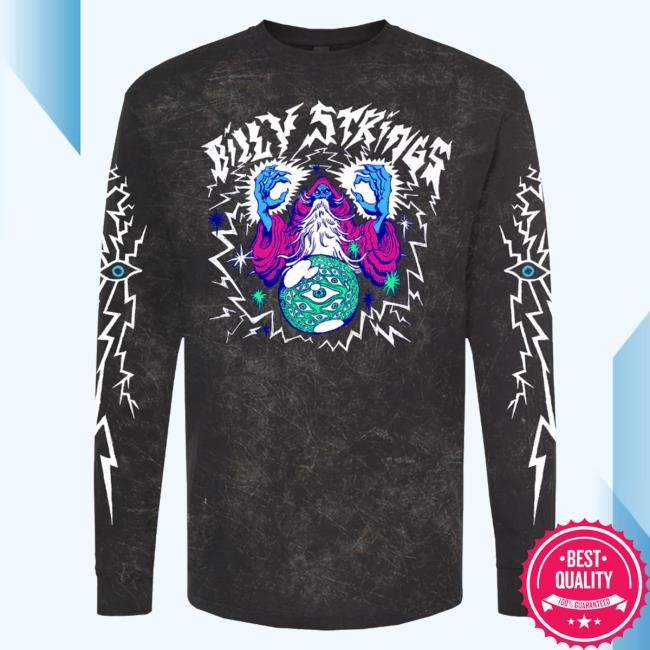 Billy Strings Store Lightning Wizard Mineral Wash Hoodie Sweatshirt Maarten Donders