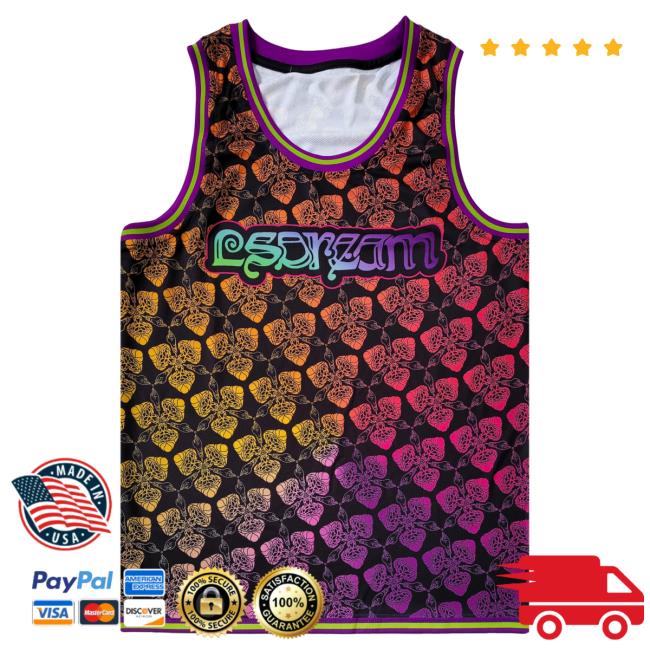 Official Lsdream Merch Lsdream - Rainbow Basketball Jersey - Mushkaba Top Shirt