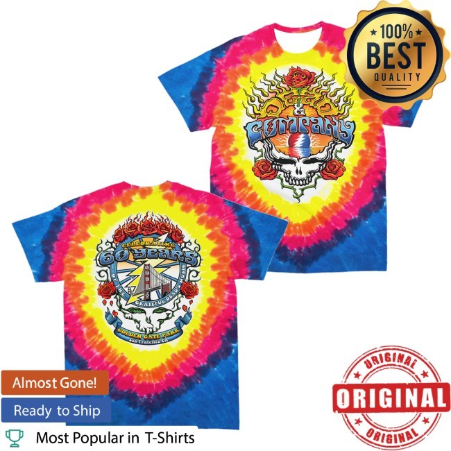 Official Dead And Company Merch Dead & Company Golden Gate Park Tie Dye Sweatshirt