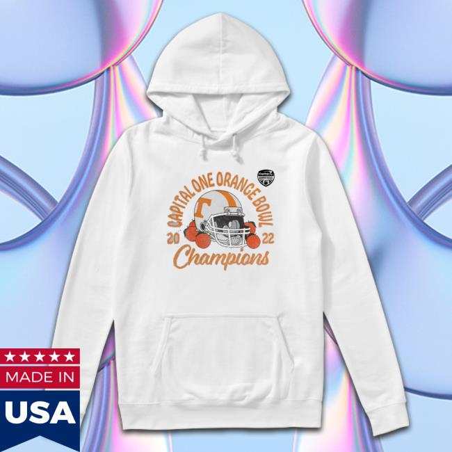 Tennessee Volunteers Fanatics Branded Women’S 2022 Orange Bowl Champions Favorite Cheer Hooded Sweatshirt
