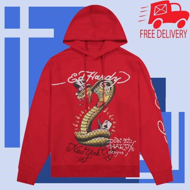Ed Hardy Merch Cobra Ace Mens Shirts