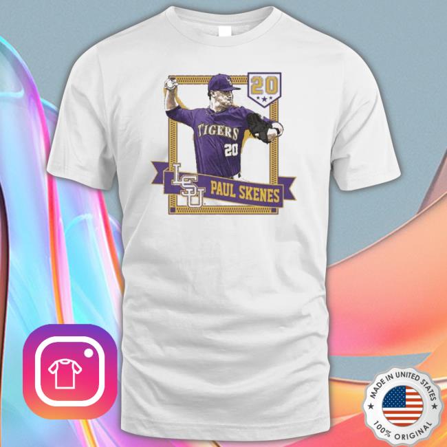Lsu Tigers Paul Skenes Vintage Pitch shirt