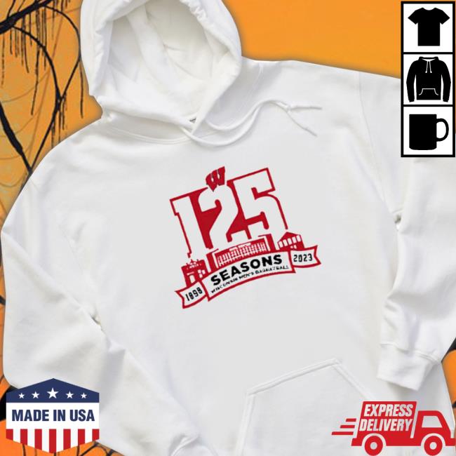 Wisconsin Badgers 125 Seasons 1898 2023 Logo Tee Shirt